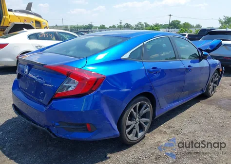 2020 Honda Civic Sport z USA, uszkodzony, nr VIN 2HGFC2F84LH563953